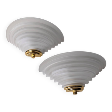 Paire d'appliques style Art Deco 80'