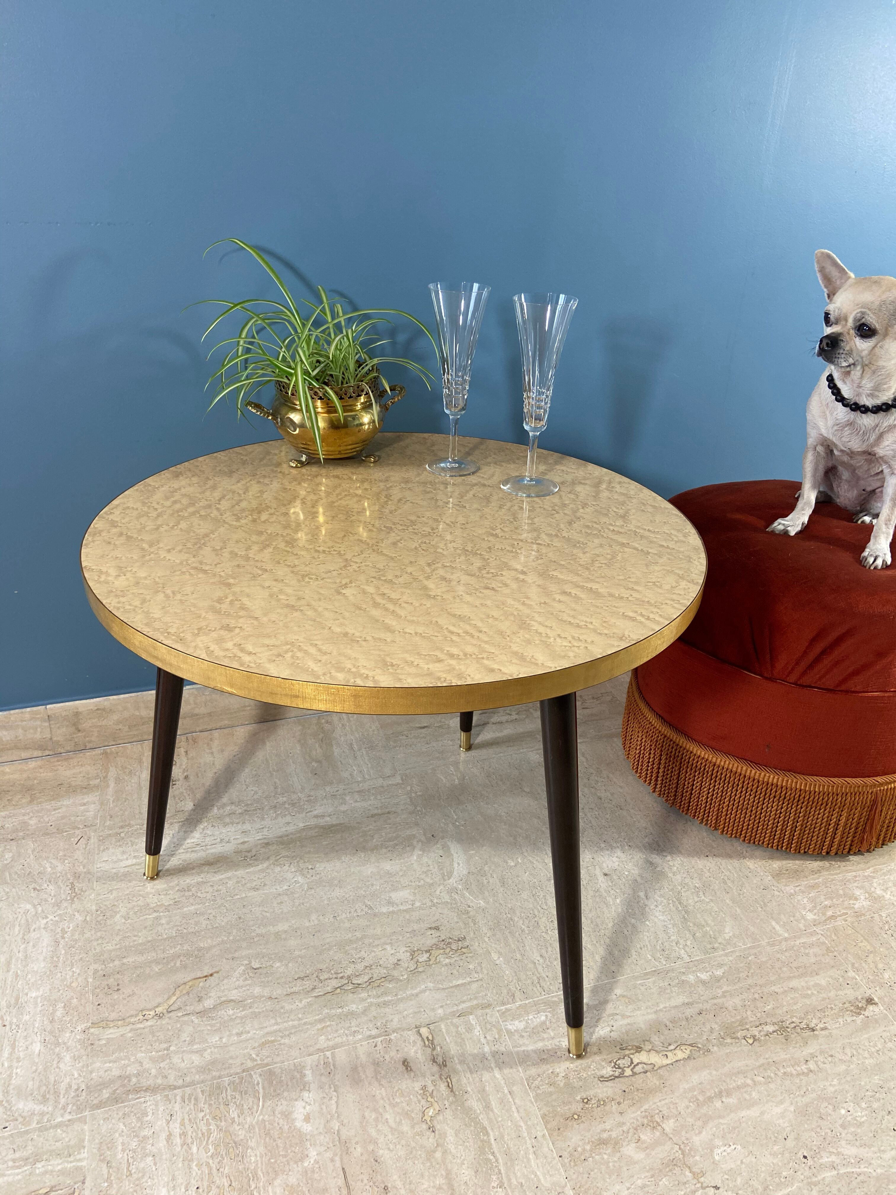 Vintage tripod coffee table 1950