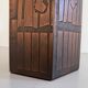 Hexagonal copper umbrella stand signed by the artist, 1960s, Italy.