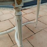 Table basse ancienne style louis xvi avec plateau marbre