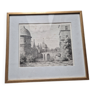 Eau-forte Le pont du