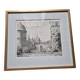 Etching The bridge of Frederiksborg Castle – The bridge at Frederiksborg Castle