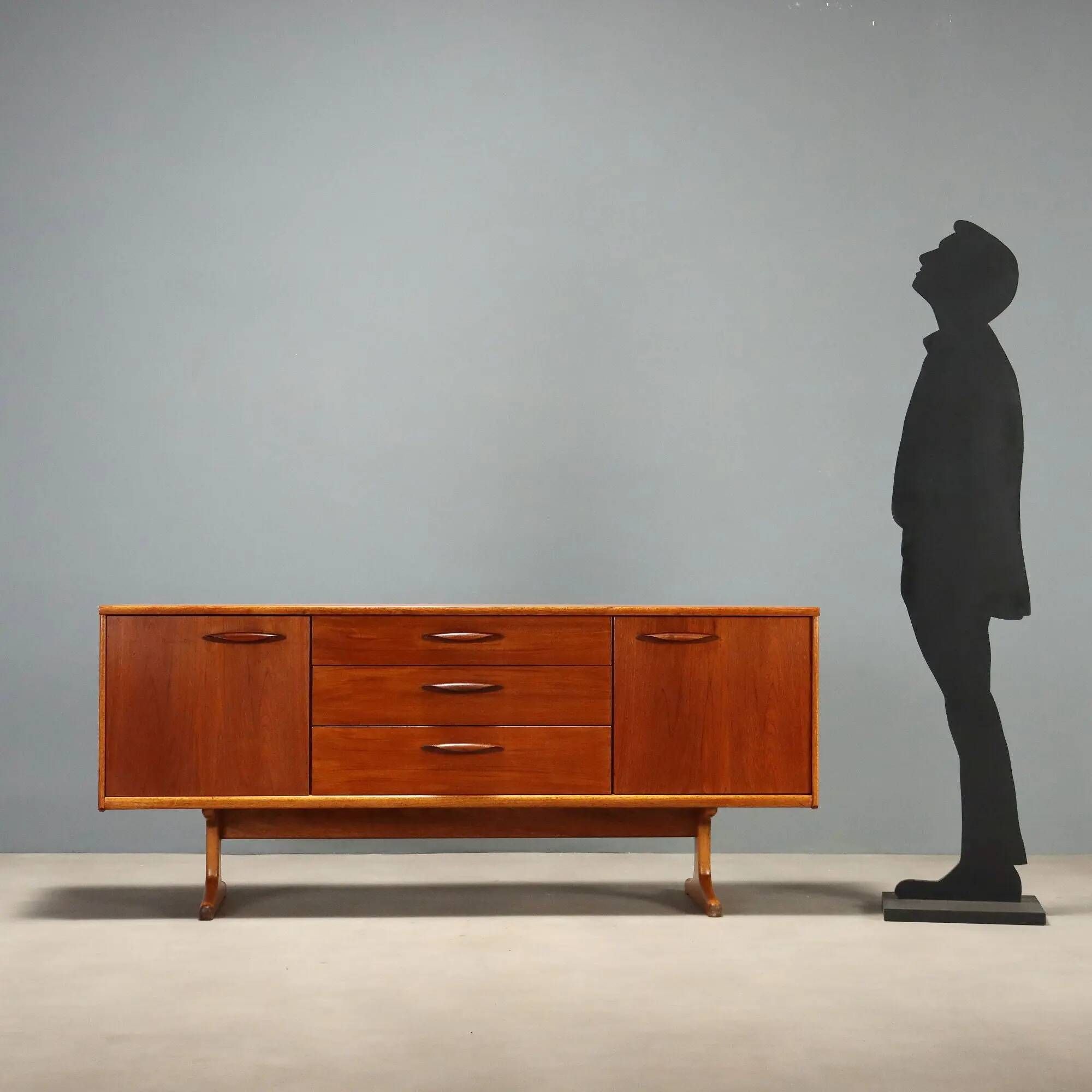 Vintage teak enfilade, UK, 1960s