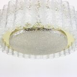 Lustre Doria Murano in glass tubes with brass surround, Germany, 1960s