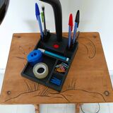 Desk lamp with organizer