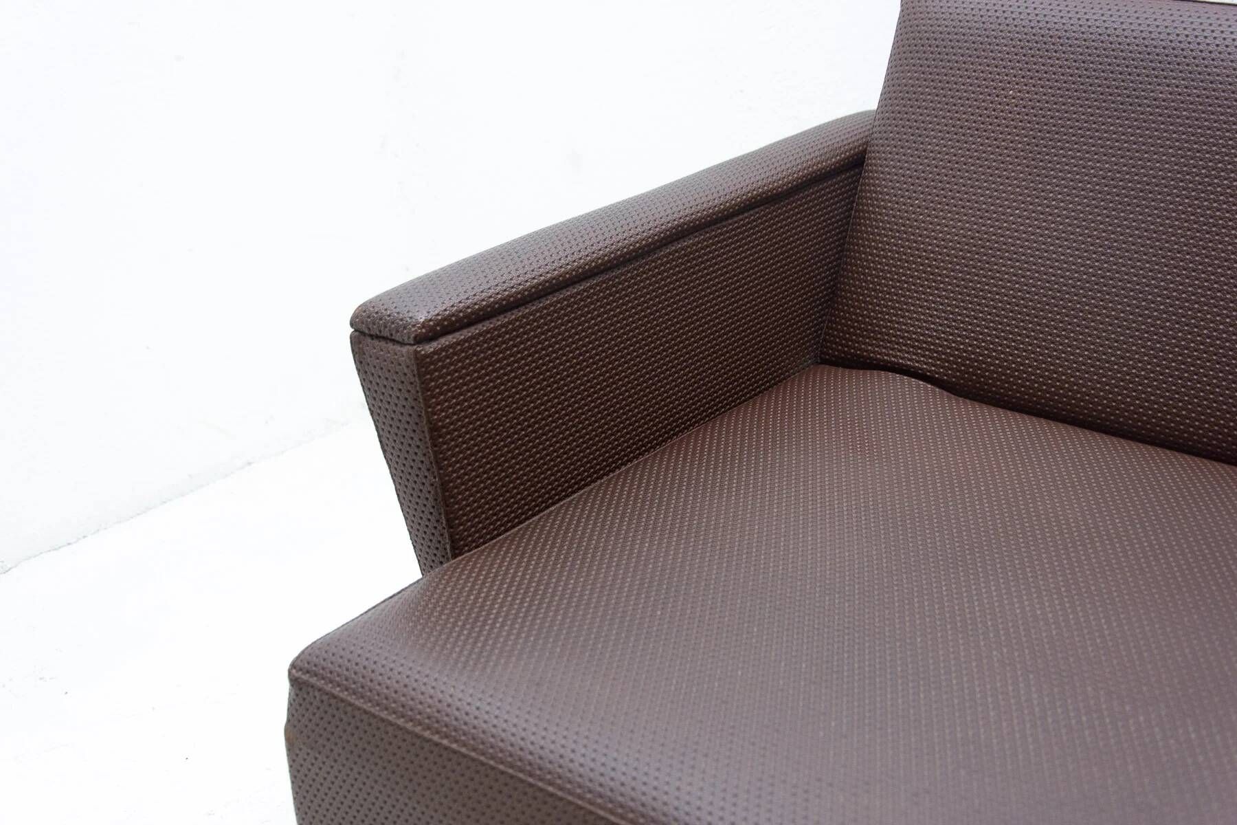 Vintage Eastern Bloc sofa, mid-century seating, 1970s, Czechoslovakia