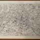 Lithograph map of Paris and its monuments of 1928