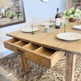 Large renovated solid oak farmhouse table