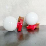 Globe wall lamps 70s