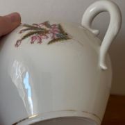 Vintage joli sucrier en porcelaine motif fleuri