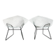 Two Diamond chairs by Harry Bertoia for Knoll mid-century 1970s.