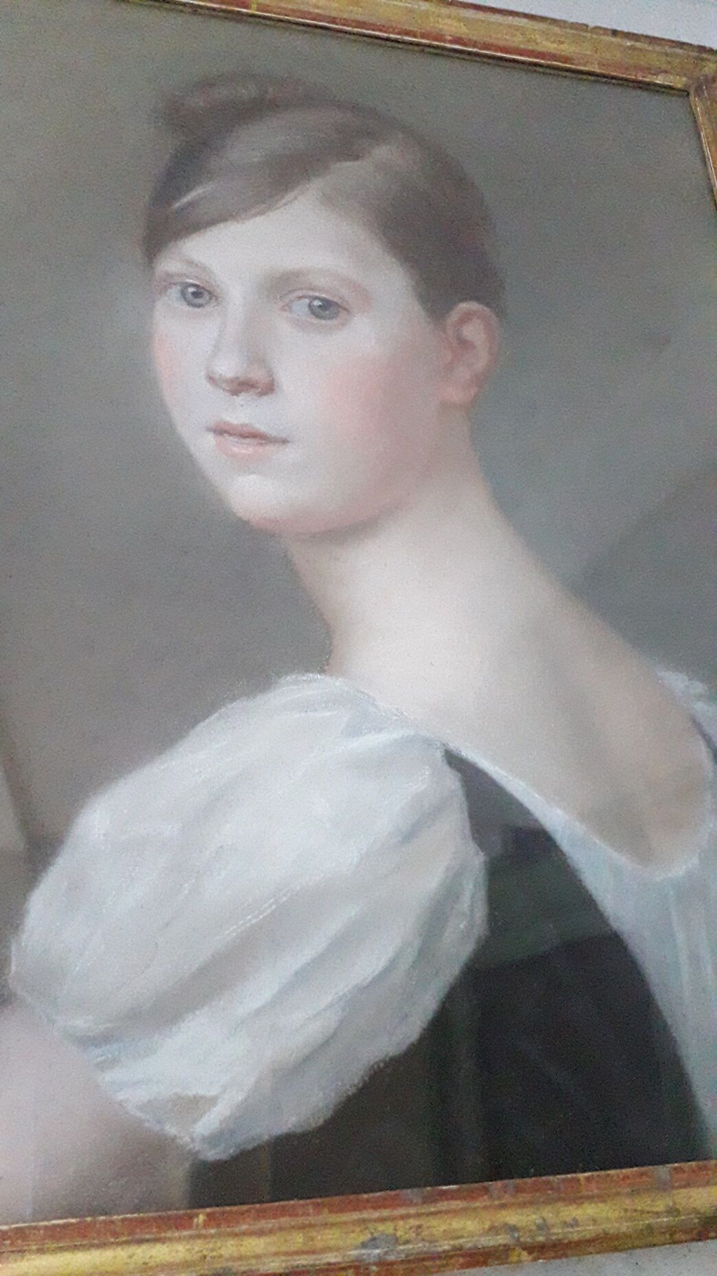Pastel portrait painting