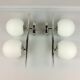Double globe opalin sconces 1960