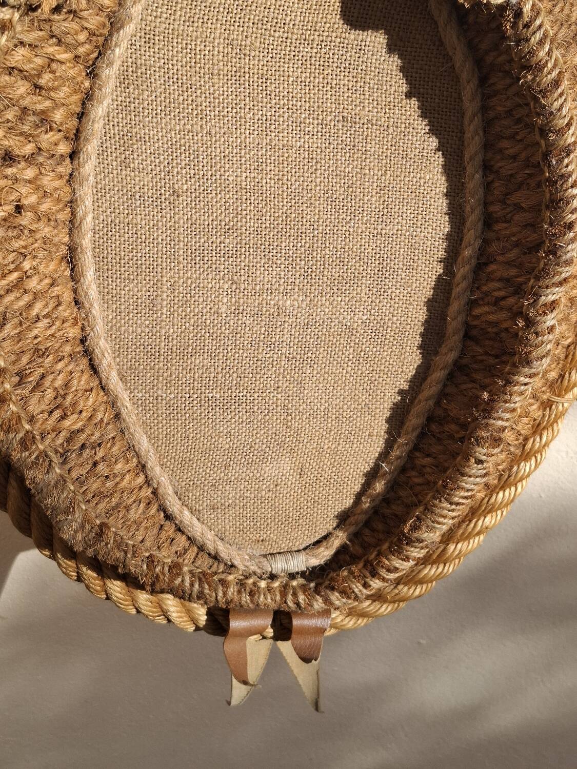 Rope mirror by Audoux-Minnet 1950