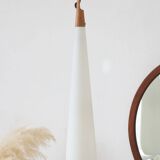 Opaline & Teak Pendant Lamp - Uno and Östen Kristiansson for Luxus