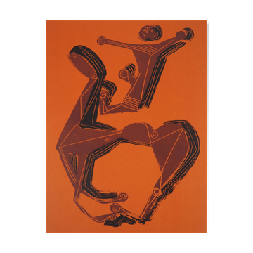 Marino marini: the horse and its rider - original lithograph