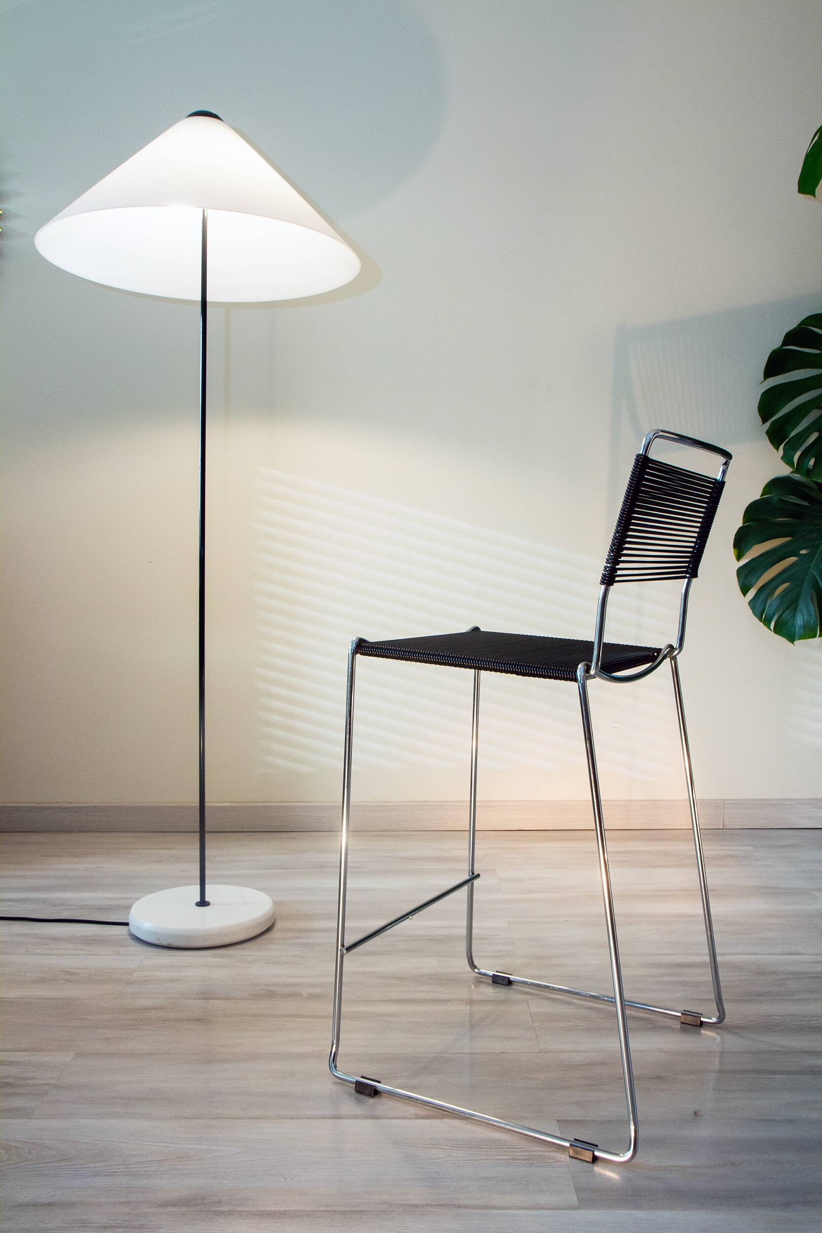 Chaise haute spaghetti dans le goût de Giandomenico Belotti, 1980