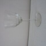 Lot 6 glasses with chiseled crystal liquor Top.11,3 cm Diameter edge sup. 6 cm