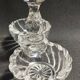 Baccarat crystal salt cellar, bamboo model, early 20th century