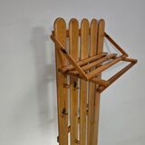 Pine wood coat rack / coatrack width 60 height 190 depth 30 cm