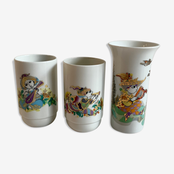 Set of 3 vases studio line rosenthal