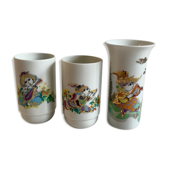 Set of 3 vases studio line rosenthal