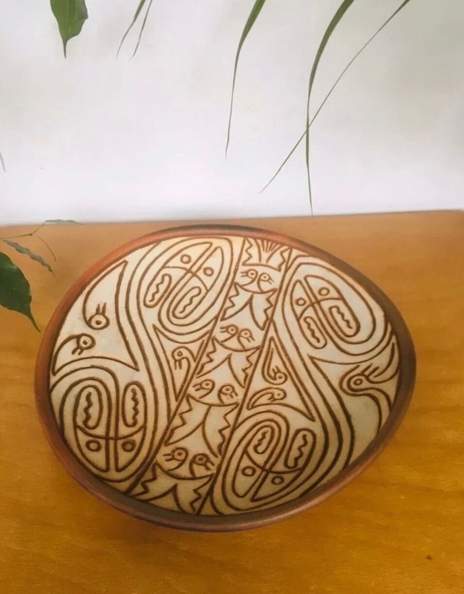 Céramique d'art du milieu du siècle signée