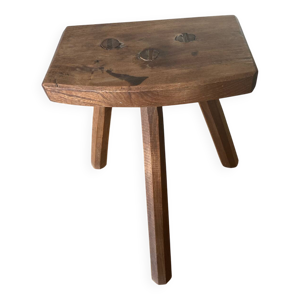 tabouret tripode brutaliste