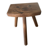 Tabouret tripode brutaliste