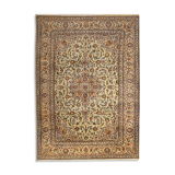 Large Oriental Wool Area Rug, Handmade Traditional Beige Carpet Rug- 260x360cm