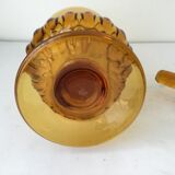 Bouteille ancienne verre soufflé avec son bouchon poire