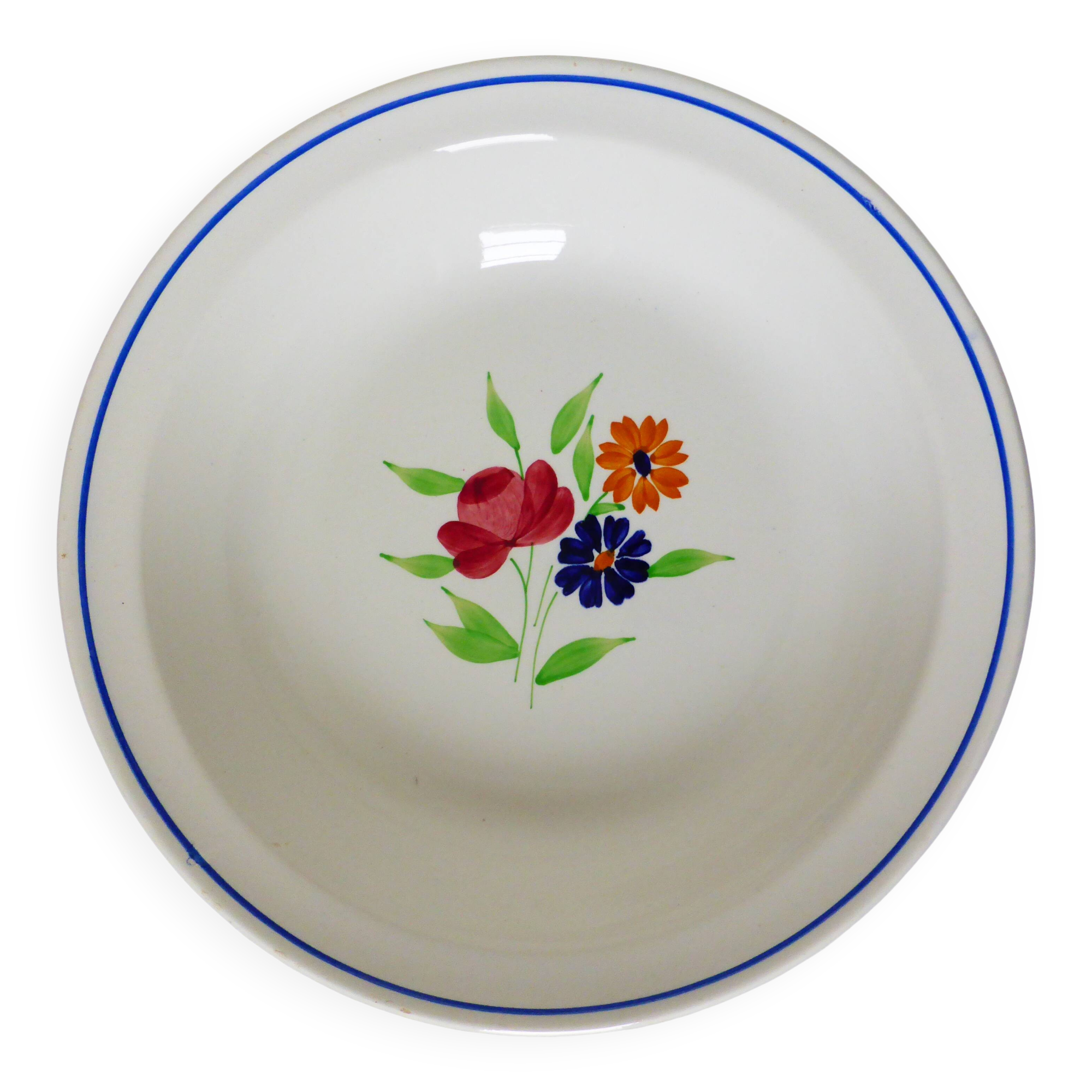 Plat de service rond et creux Badonviller 210396
