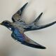 5x Original mid-century wall swallows and their nests (2x) – W. Germany