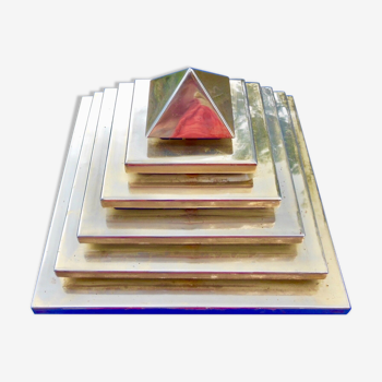Applique murale ou plafonnier pyramidal, moderniste constructiviste