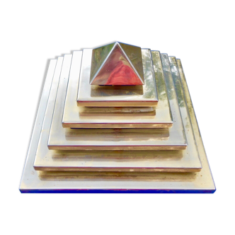 Applique murale ou plafonnier pyramidal, moderniste constructiviste