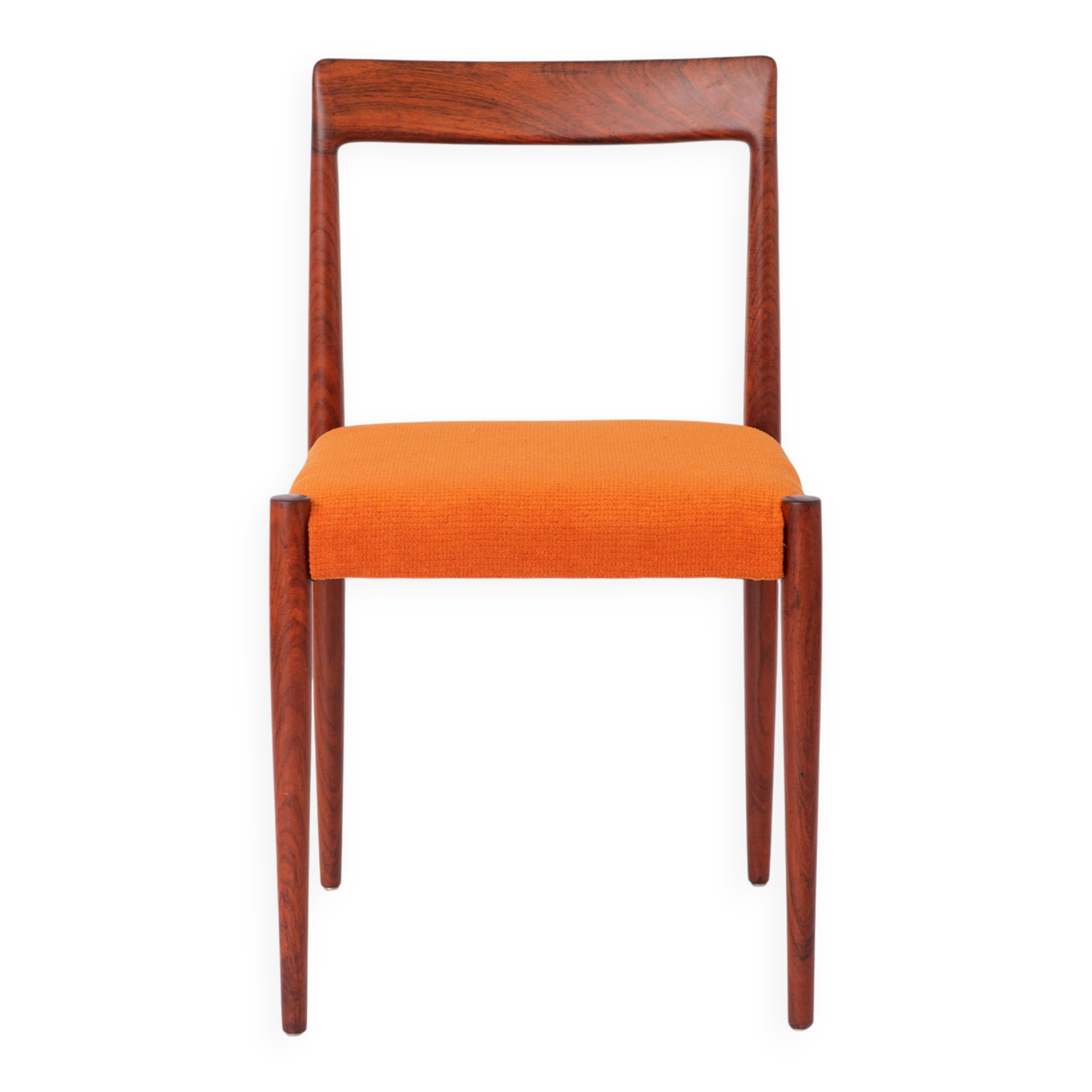 1 of 2 Vintage Lübke Rosewood Dining Chair, 1960s German Mid Century Chair