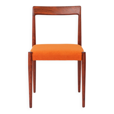 1 de 2 Chaise de salle à manger vintage Lübke en palissandre, années 1960, chaise de style mid-century allemande