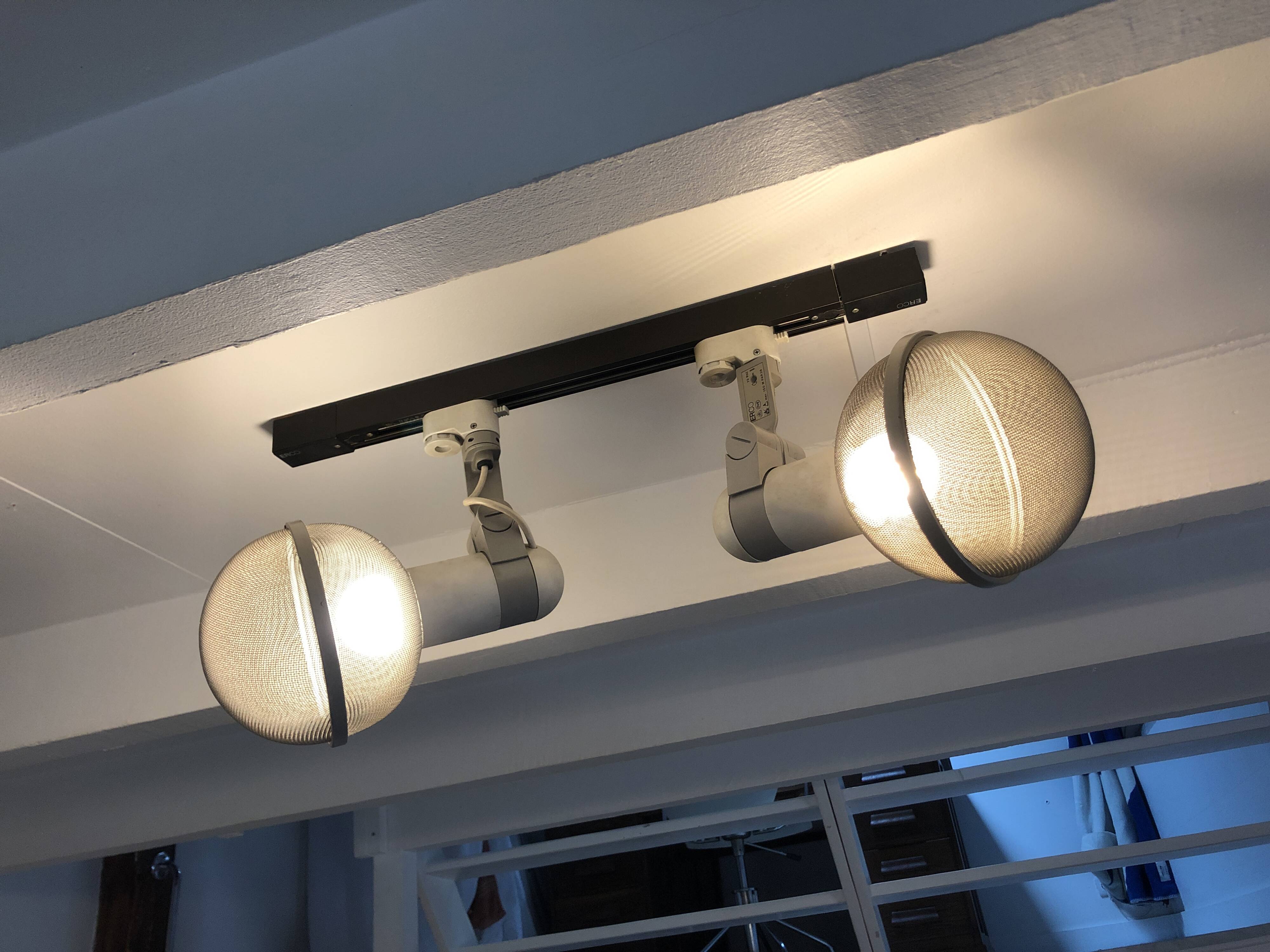 Vintage Track Ceiling Light • Micro Pin Spots • Erco • 1975