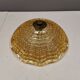 Vintage ceiling lamp in brass and golden/champagne crystal glass 1960s