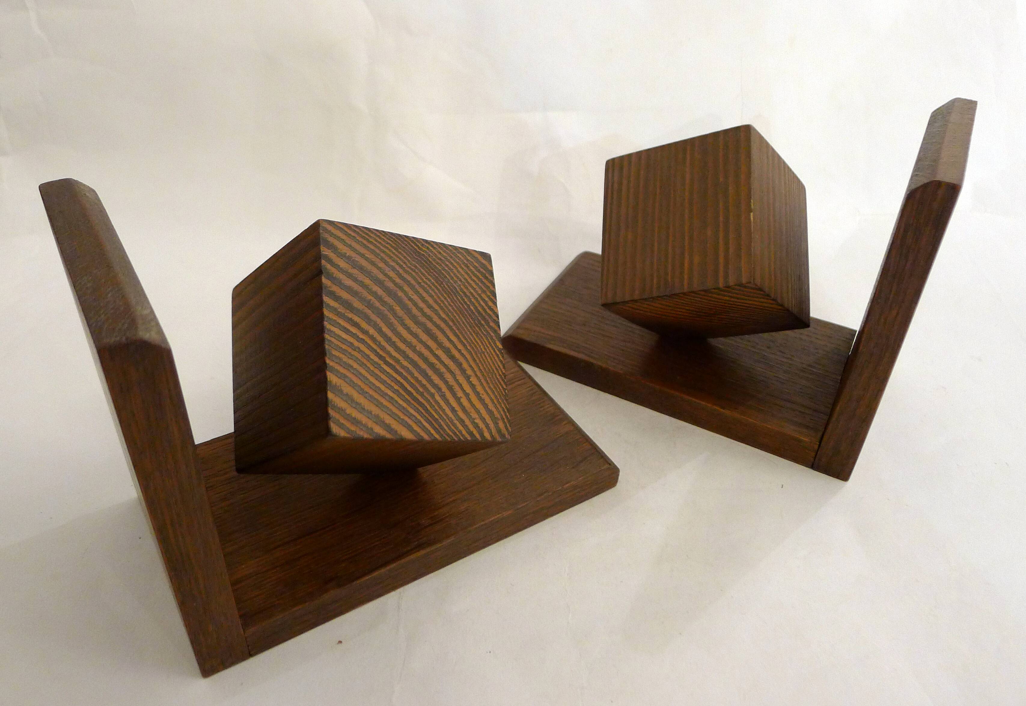 Paire de serres-livres Cubes