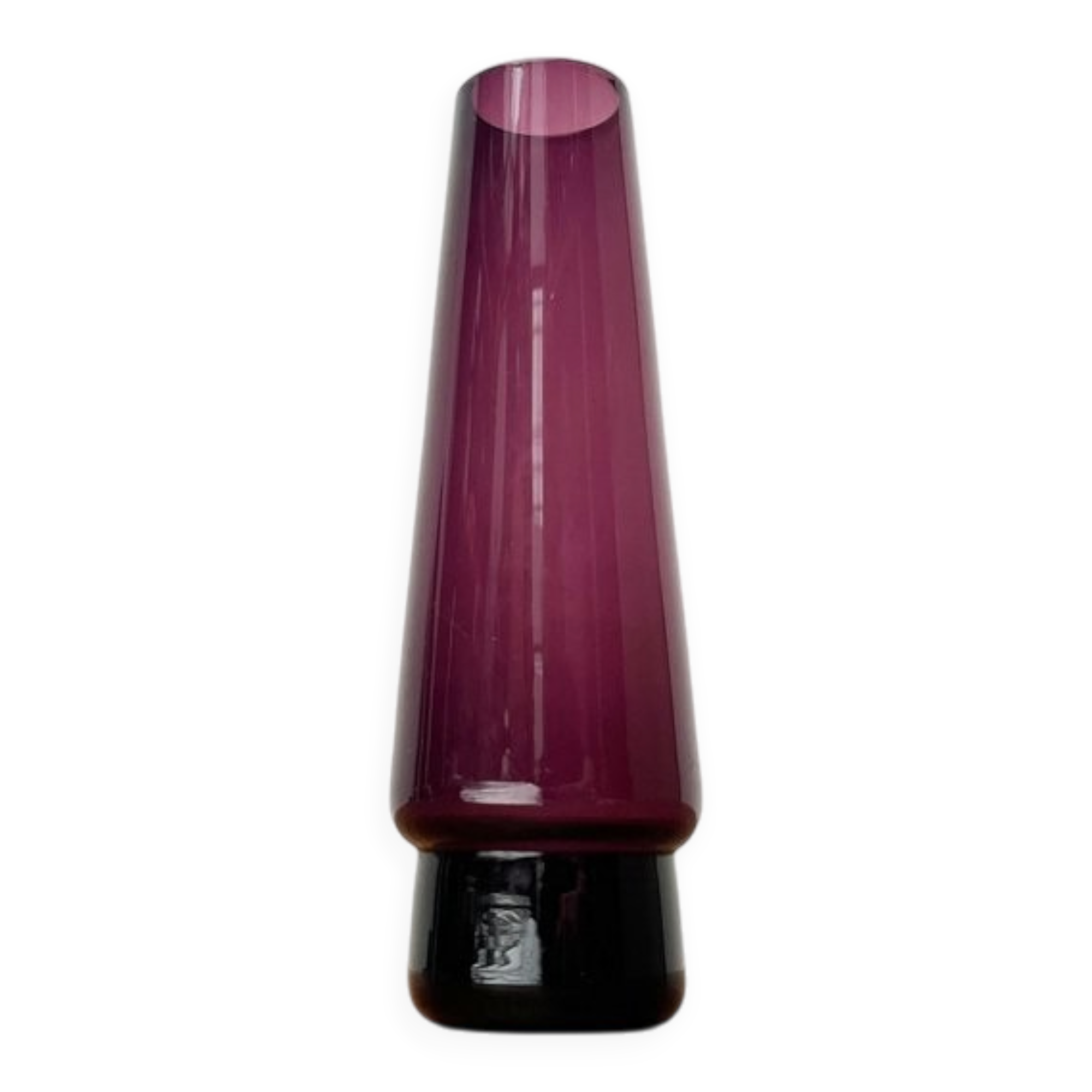 Mid-century minimalist glass vase, 1960s