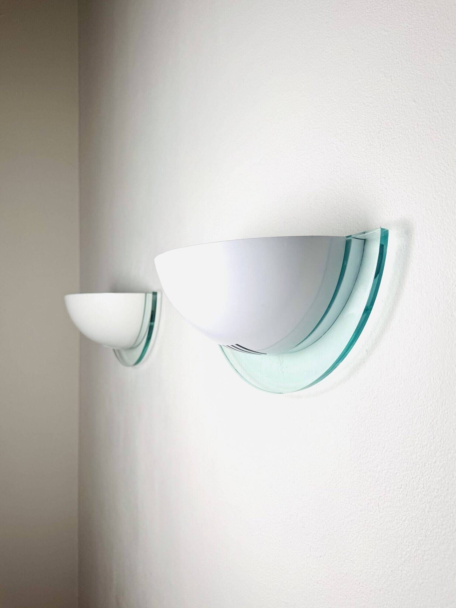 Model 1547 Semi-Circle Wall Sconces By Vrieland Design, The Netherlands 1980S