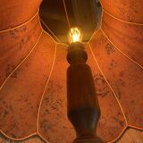 Lampshade Flowered pagoda with fringes
