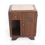 Bedside art deco pink marble