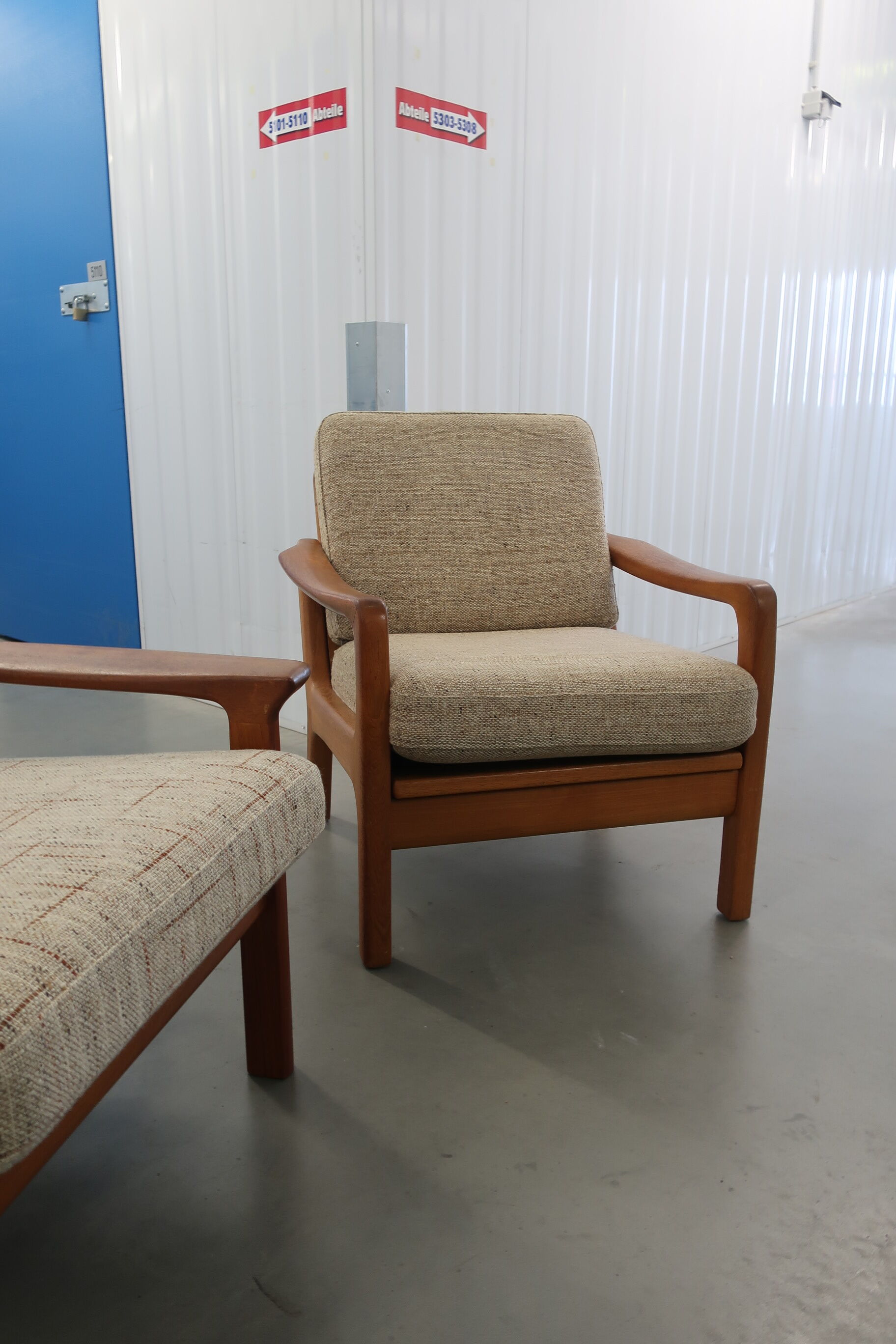 Pair of danish armchairs from the 60s in teak
