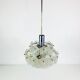 Kalmar Franken ice glass chandelier, 1960s