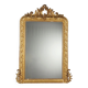 Antique eclectic style mirror in carved and gilded fir, Italy, 19th century.