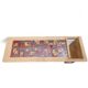 Thibault coffee table in light oak and ceramics, guillerme et chambron