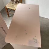 Vitrine haute rose poudrée