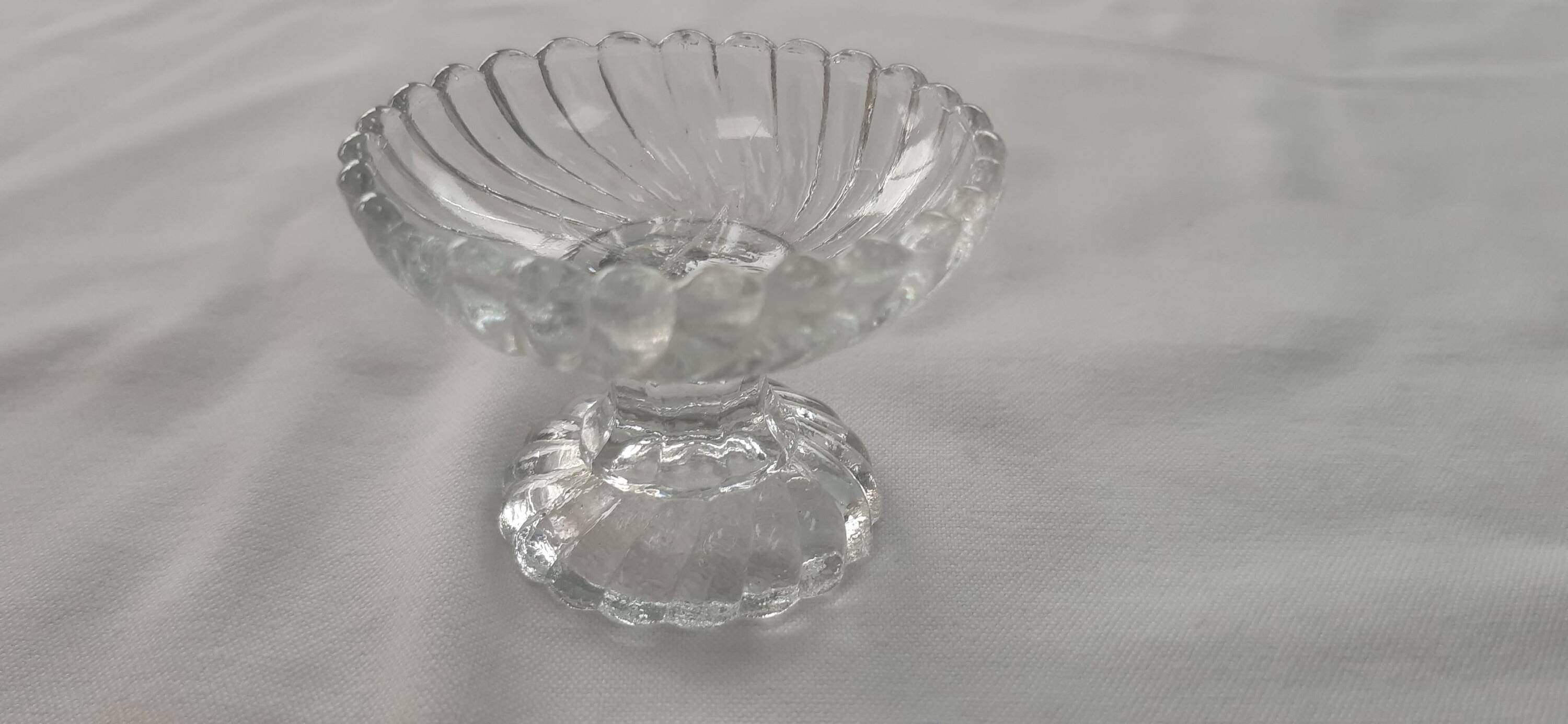 Set of 5 very old mini compote dishes, PORTIEUX
